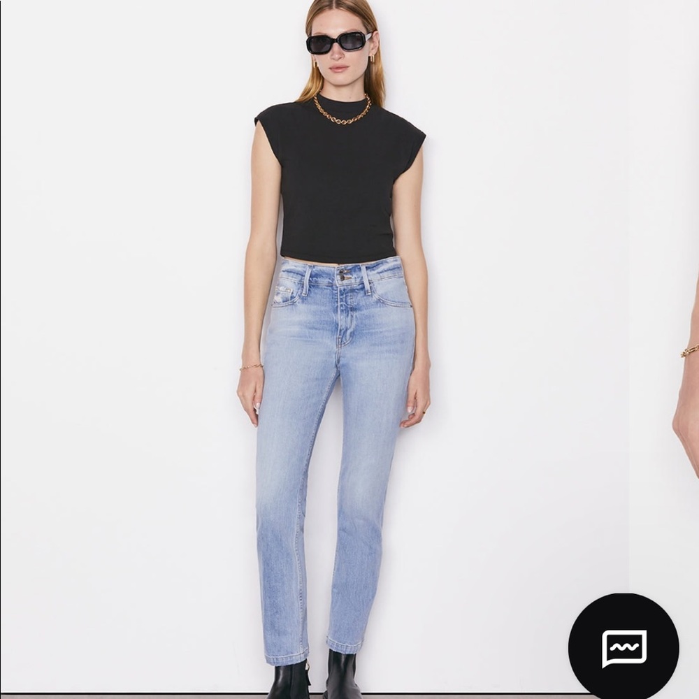Frame le Sylvie straight heritage Bianca wash